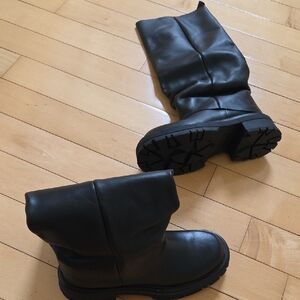 Black Heeled Boots for Women